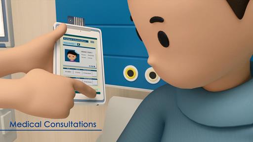 Advantech AIM-55 tablet for diverse hospital applications